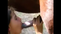 Taking huge cock into her tight cunt