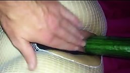 My Pussy stuffed with cucumber and cum
