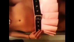 Horny girl show off her skinny body