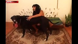 Latina Babe Solo Fucking Monster Dog