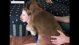 Group gang bang fucked by lucky dog