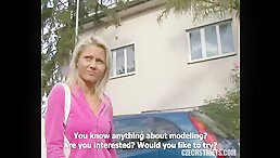 Czech Streets - Babe Blowjob in Car